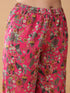 Pink Georgette Digital Floral Printed Kurta with Palazzo and Dupatta